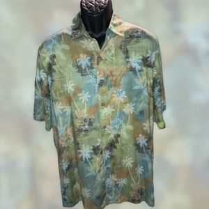 Batic Bay Hawaiian polo shirt button down men's size M Pre-Owned